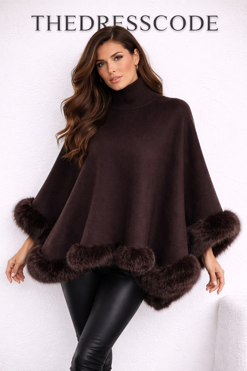 Дамско пончо Cocoa Fur SS27
