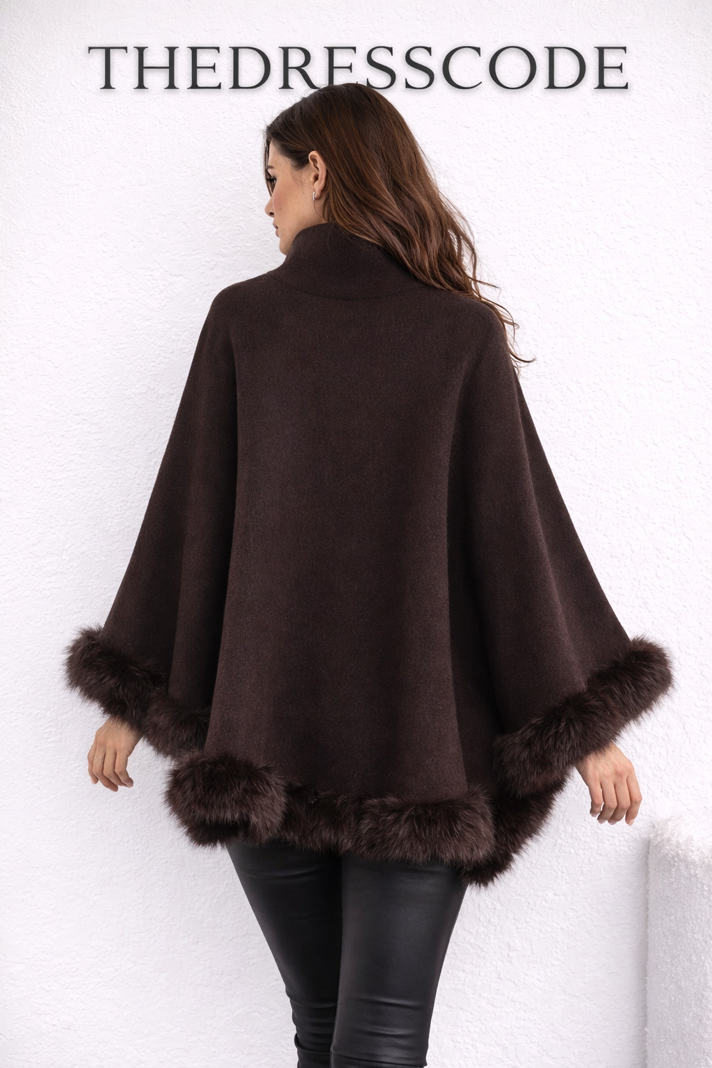Дамско пончо Cocoa Fur SS27