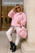 Дамски ватиран суичър I am Barbie FW 2026-Дамски ватиран суичър I am Barbie 24'-Thedresscode