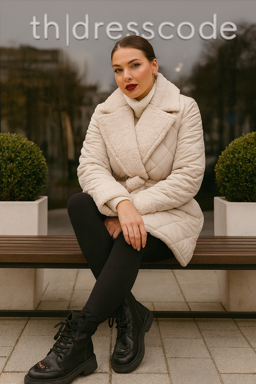 Дамско яке с каракул Aruj FW 2026-Thedresscode