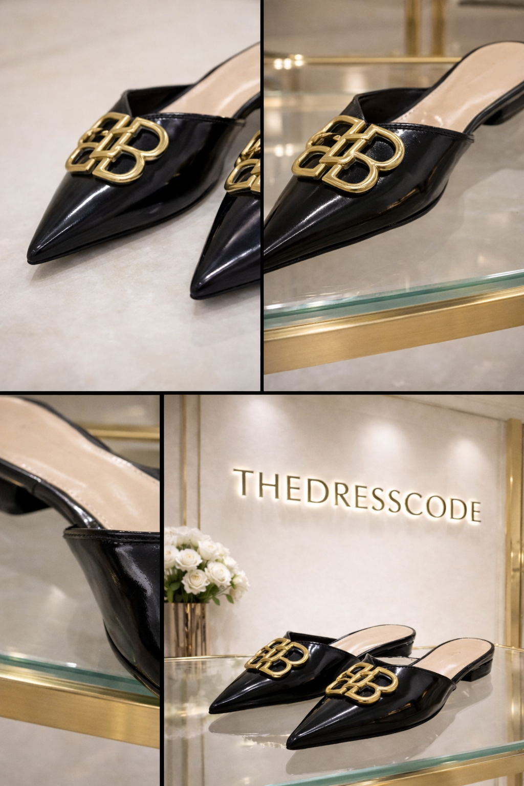 Дамски чехли Gold Icon Mules SS26