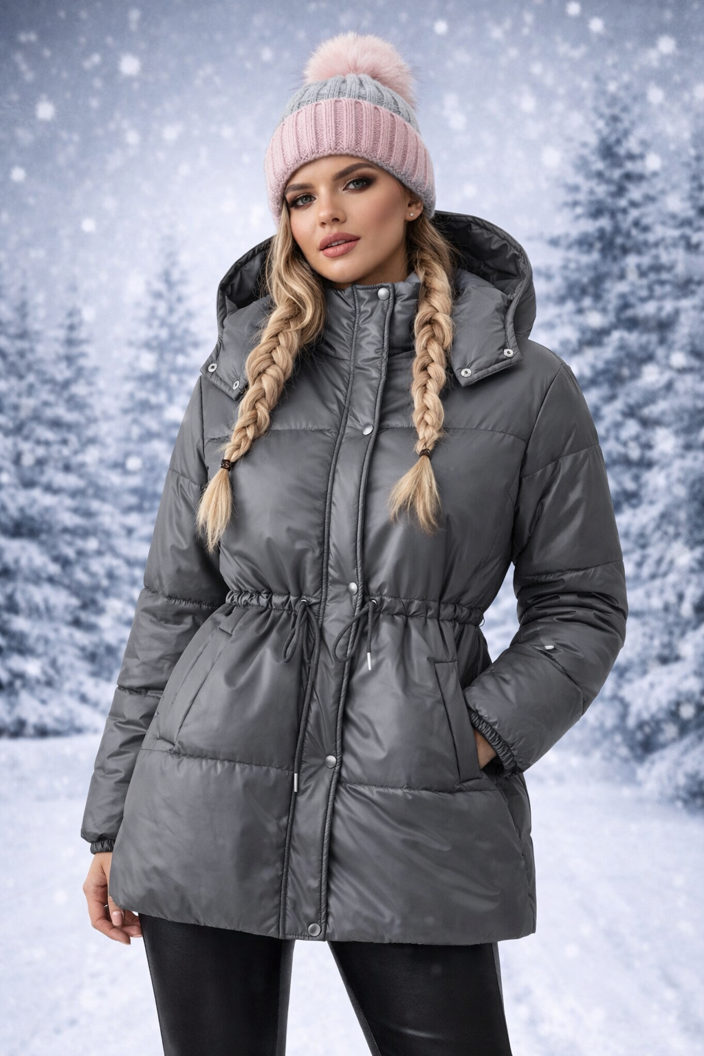 Дамско яке Grey Puff SS27