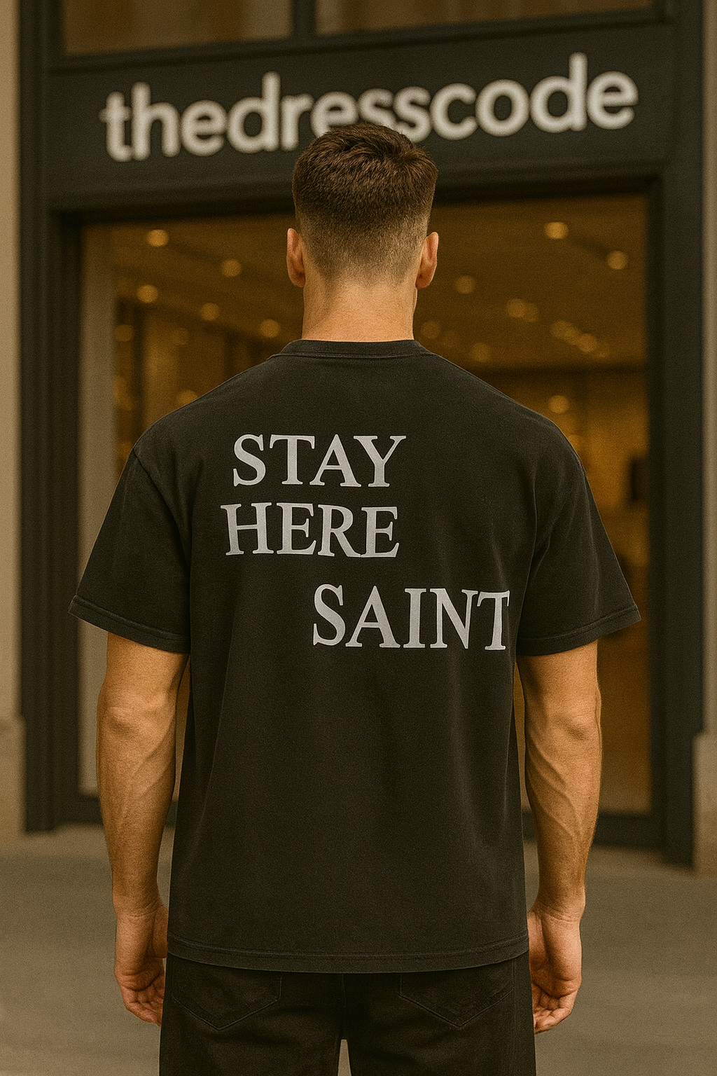 Мъжка тениска Stay Here FW 2026
