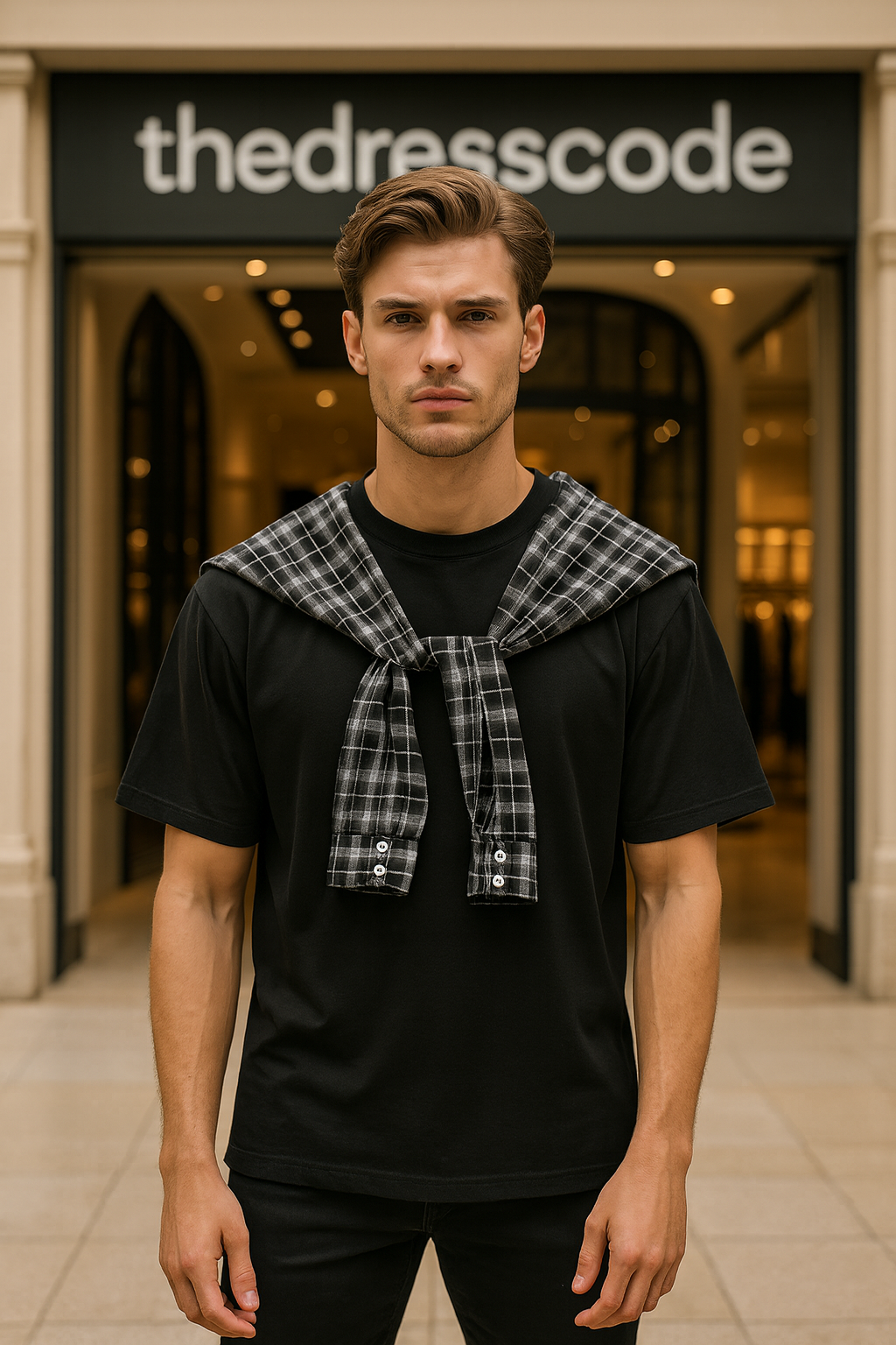 Мъжка тениска Urban Check Tee FW 2026