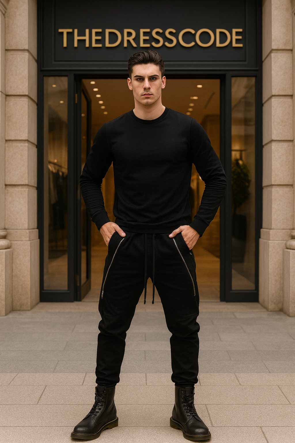 Мъжки панталон Black Stride FW 2026-Thedresscode
