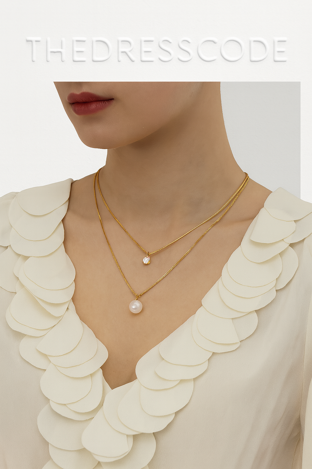 Дамско колие Pearl & Crystal SS25-Thedresscode