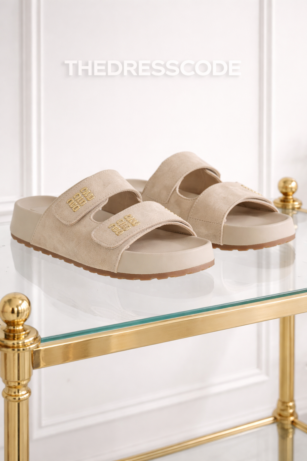 Дамски чехли Calma Beige SS26