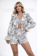 Дамски комплект NOIR TOILE RUFFLE SS26