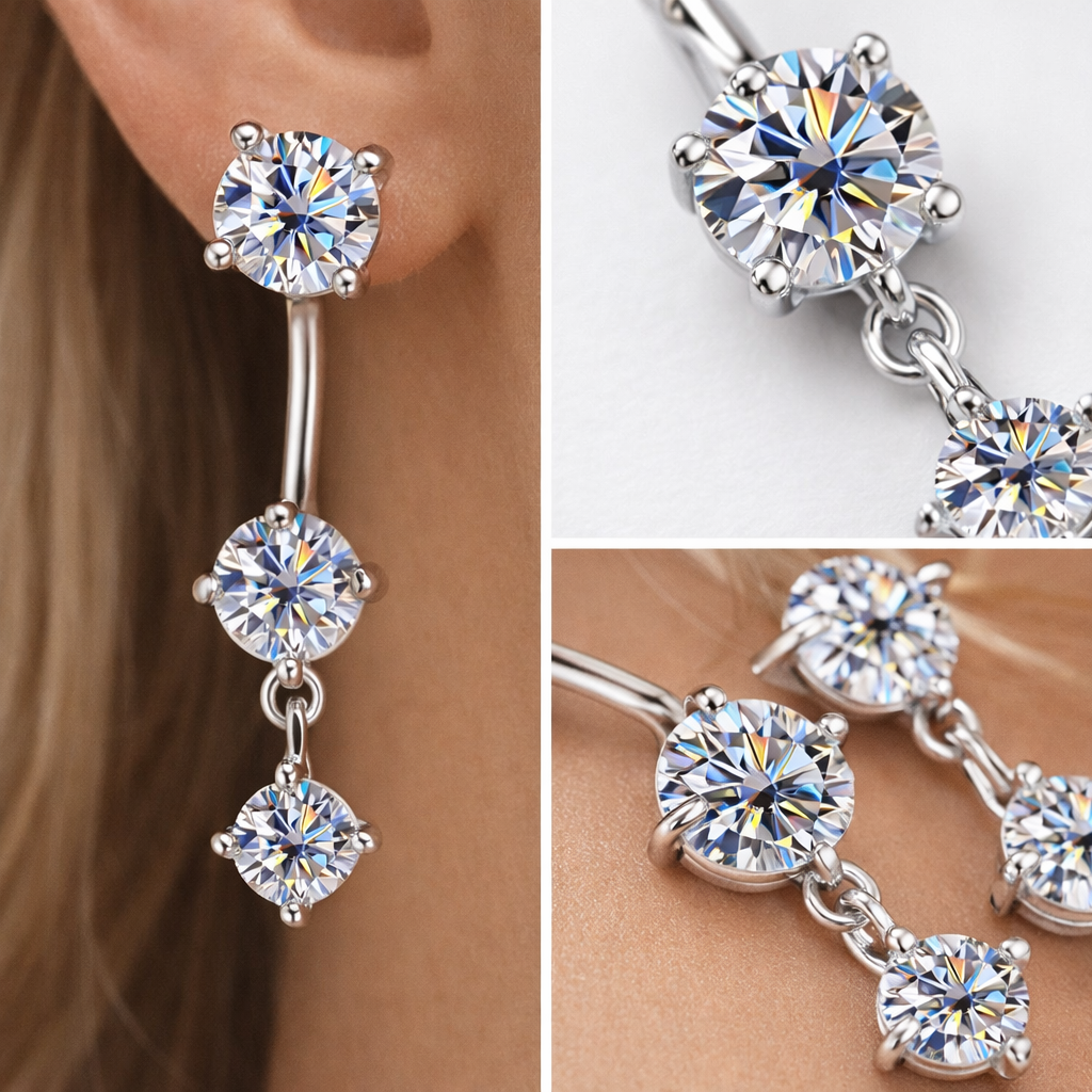 Дамски обеци Silver Shine Flow SS26