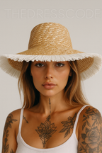 Дамска лятна шапка Straw hat SS26-Дамска лятна шапка BELLISSIMA SS24-Thedresscode