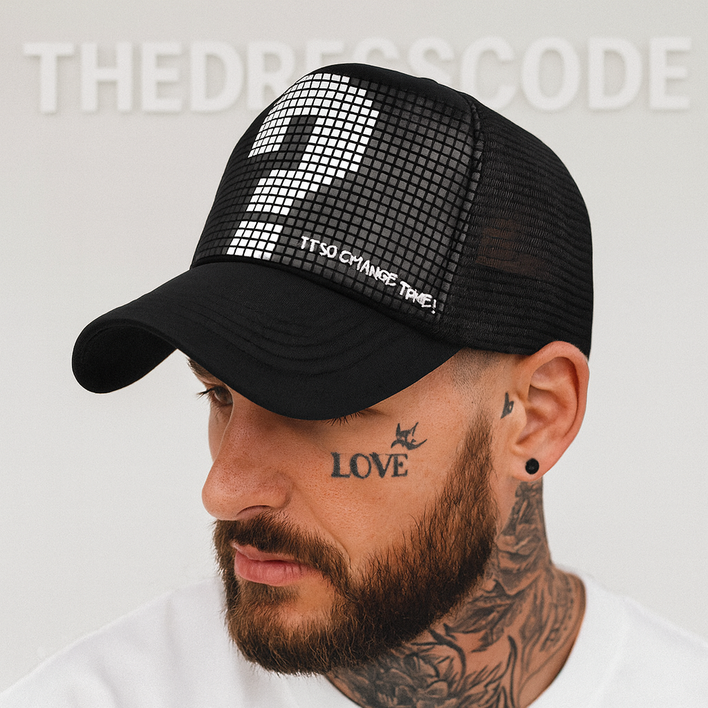 Мъжка шапка White Change Time SS26-Thedresscode