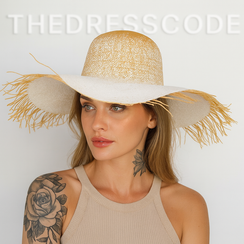Дамска плажна шапка Gold Ombre SS26-Thedresscode