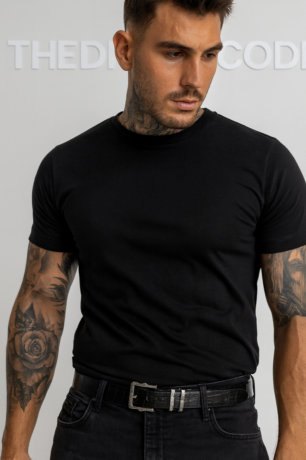 Мъжки колан Retro Engraved Buckle SS25-Мъжки колан Retro Engraved Buckle SS25-Thedresscode