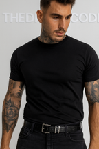 Мъжки колан Retro Engraved Buckle SS25-Мъжки колан Retro Engraved Buckle SS25-Thedresscode