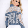Дамско дънково яке Floral Embroidery SS26