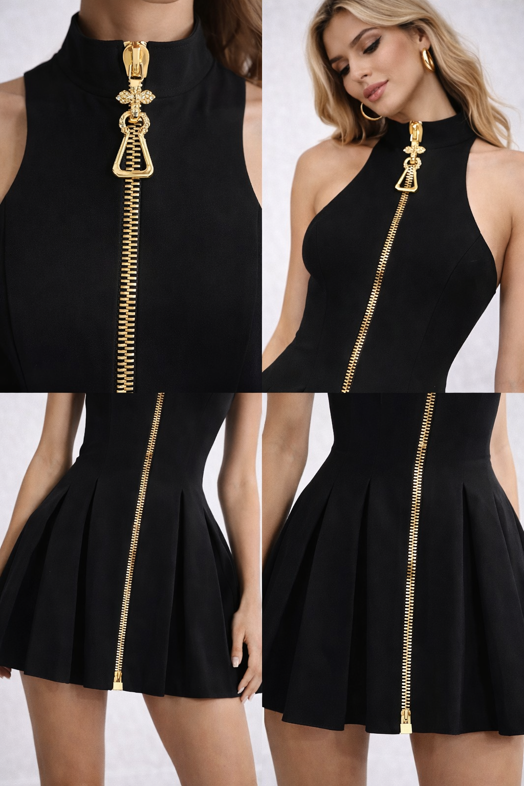 Дамска рокля ZIP NOIR Icon SS26