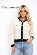 Дамско яке Cream Contrast Chic SS27