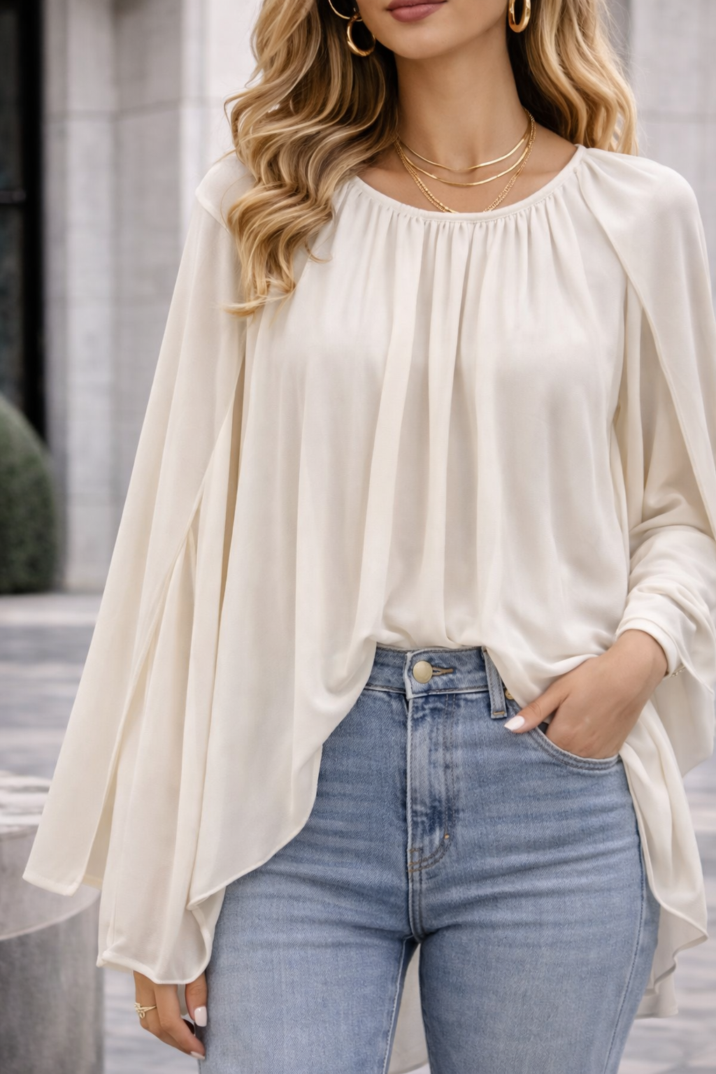 Дамска блуза Soft Pleats SS26