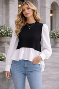 Дамска блуза Classic Contrast SS26