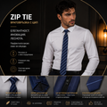 Мъжка вратовръзка с цип ZIP Stripe SS26