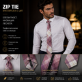 Мъжка вратовръзка с цип ZIP Rose SS26