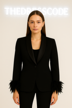 Дамски блейзър с пера SS26