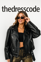 Дамско кожено яке Oversize FW 2026-Thedresscode