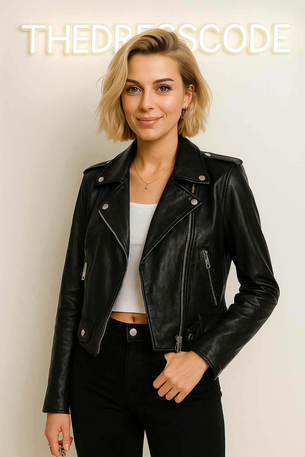 Дамско кожено яке Dark Empress SS 2026-Thedresscode