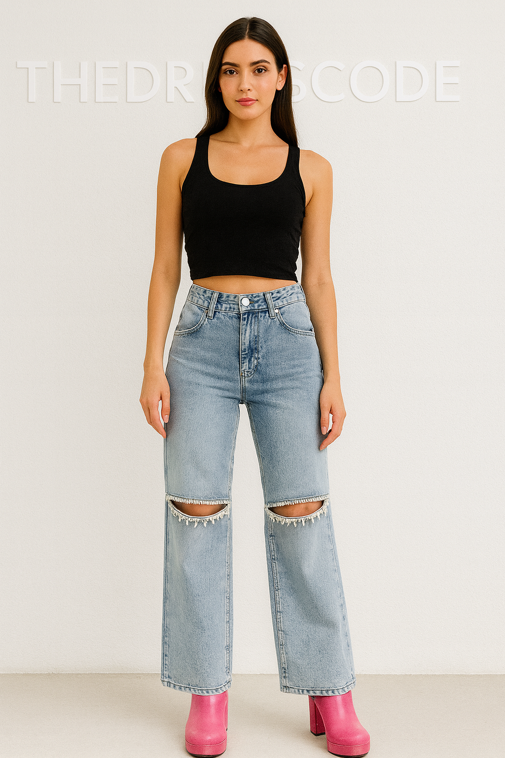 Дамски дънки Crystal SS 2026-Thedresscode