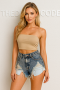 Дамски къси панталони Denim Torn SS26