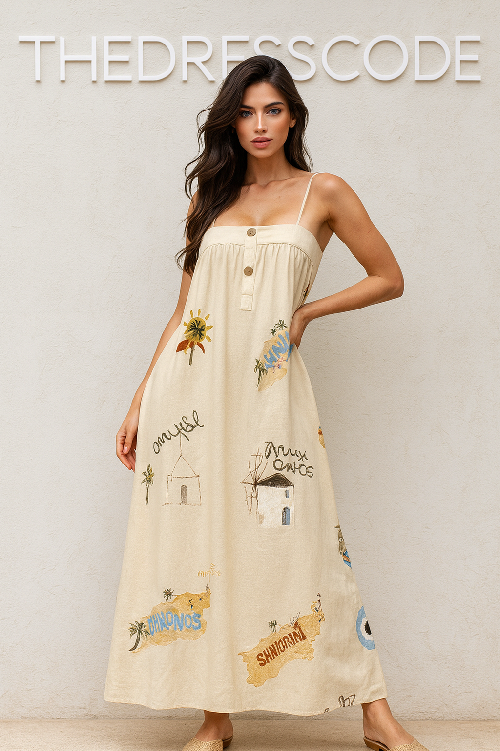 Дамска рокля Mykonos SS25-Thedresscode