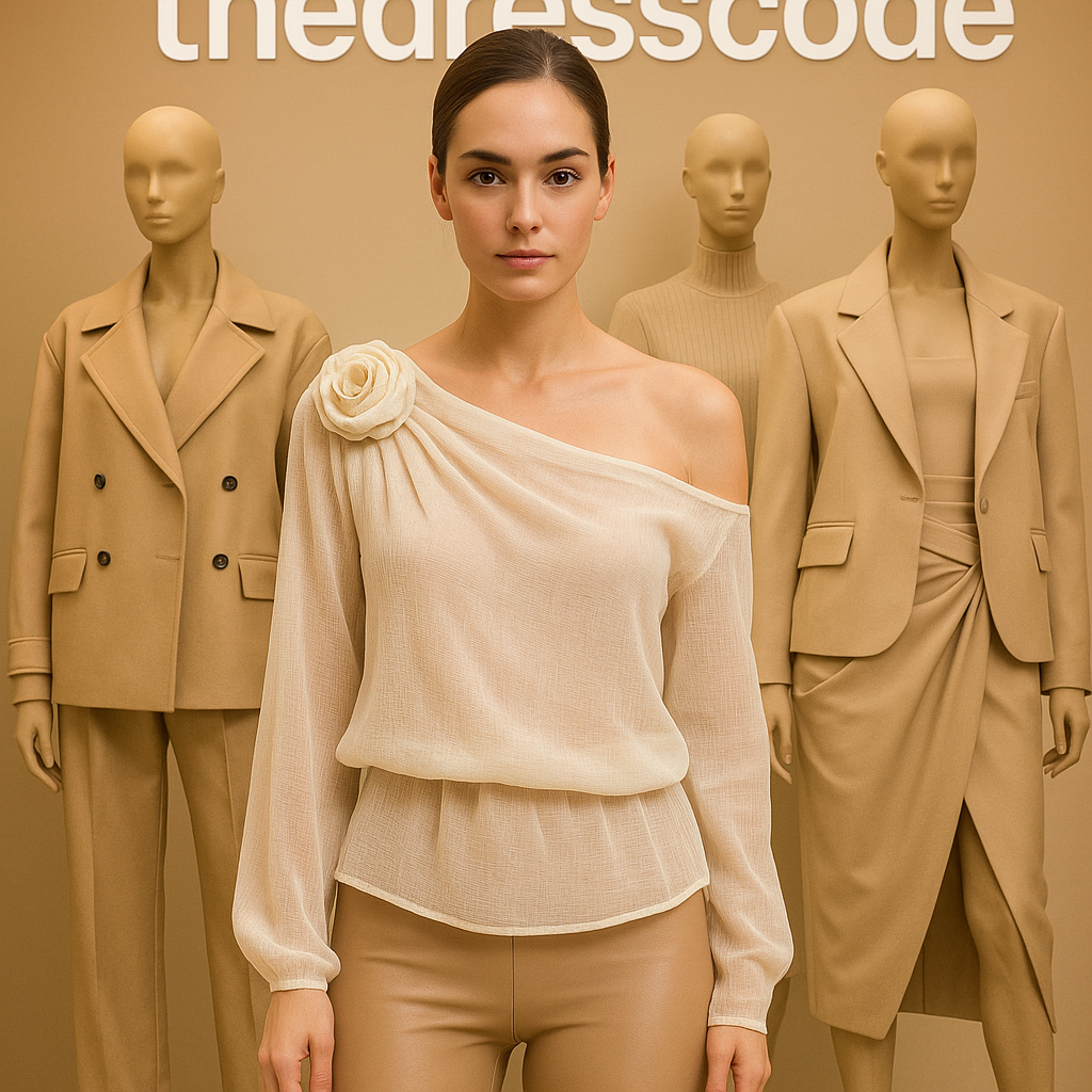 Дамска блуза Line rose FW 2026-Thedresscode