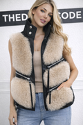 Дамски елек Beige Zippers SS26