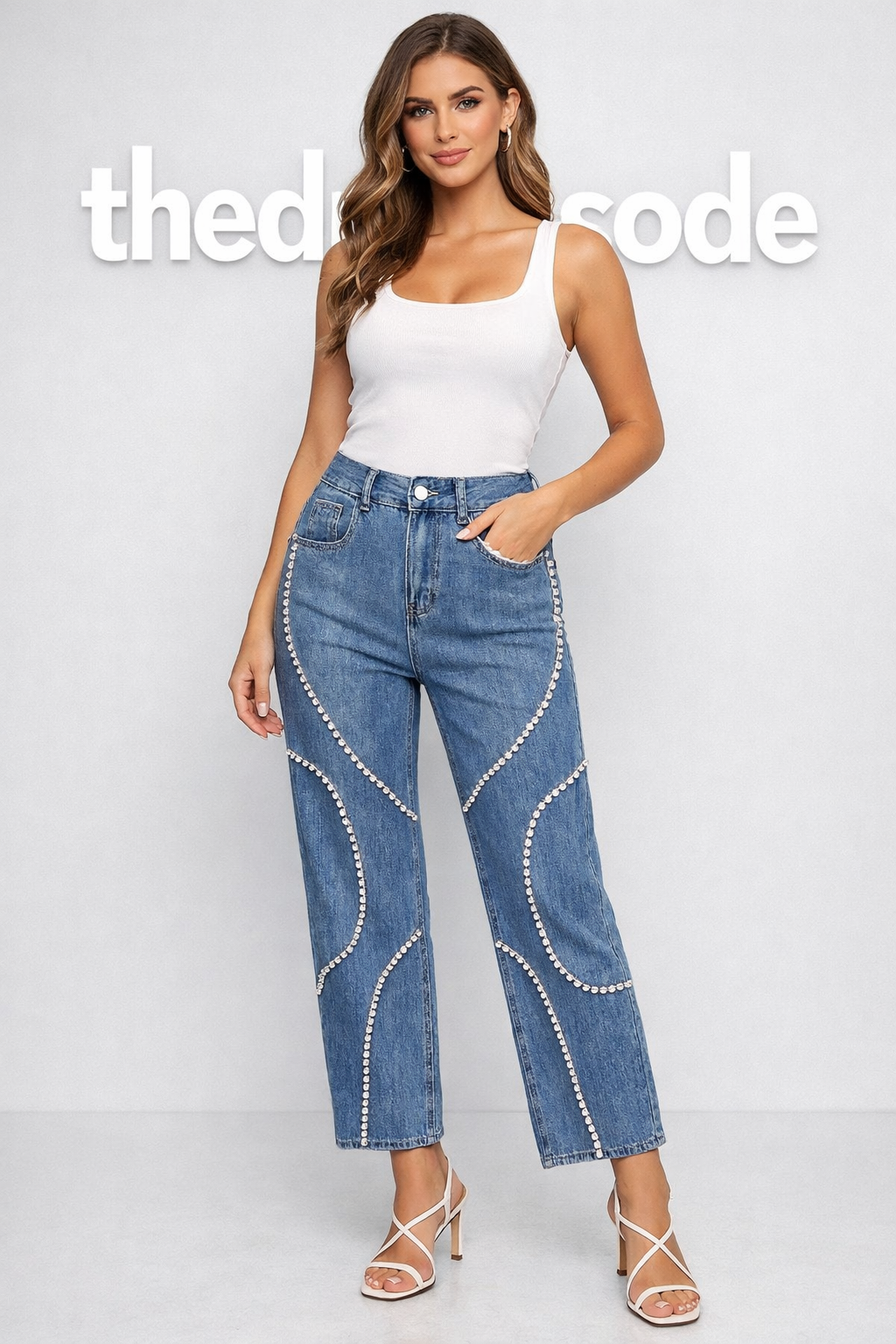 Дамски дънки Crystal Legs AW 2026