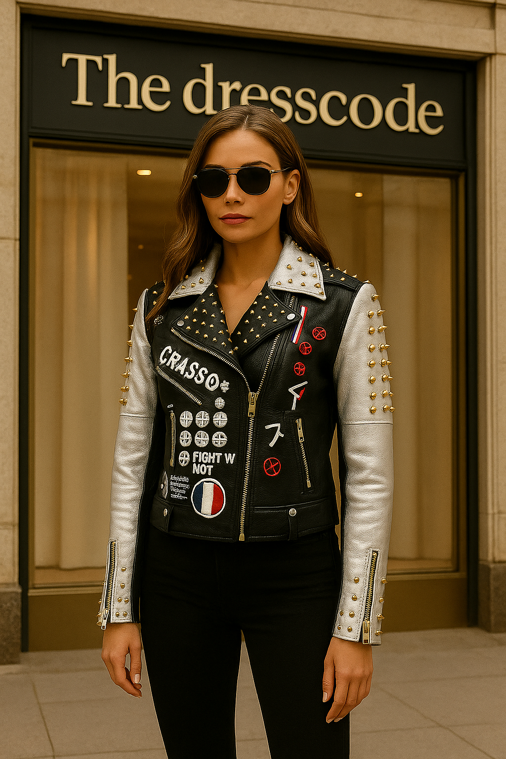 Дамско кожено яке FOR USA FW 2026-https://detail.1688.com/offer/808861306278.html?spm=a261y.7663282.1081181309116.6.628b2d50qeRR9h-Thedresscode