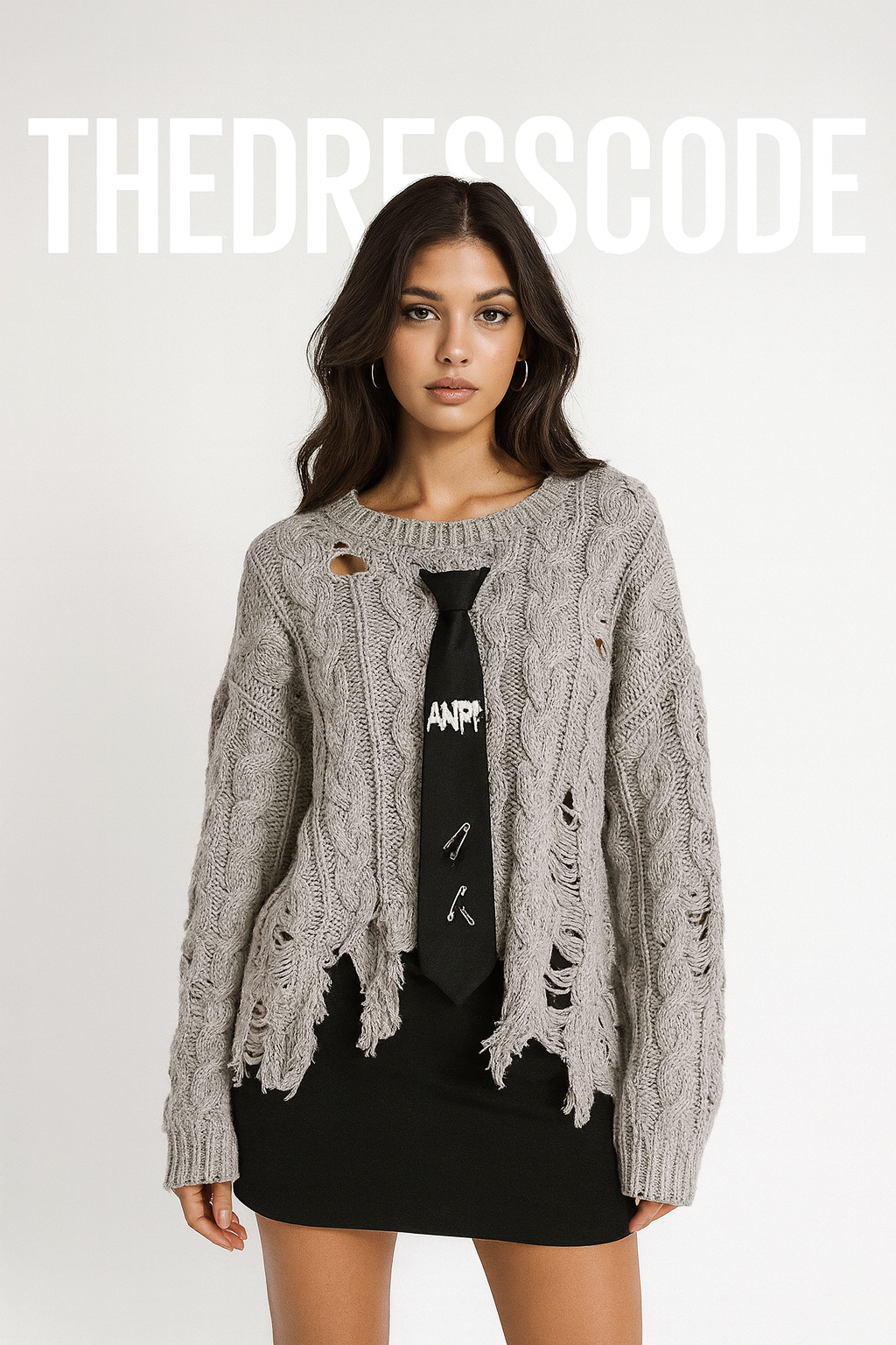 Дамски пуловер Rock Chic Knit FW 2026-Thedresscode