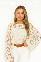 Дамски пуловер Crochet Muse FW 2026-Thedresscode