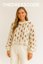 Дамски пуловер Lattice FW 2026-Thedresscode