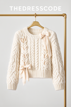 Дамски пуловер Fleur de Knit FW 2026-Thedresscode
