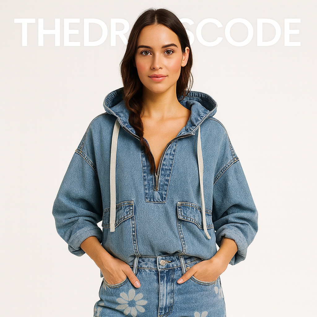 Дамска дънкова риза Blue Essence FW 2026-Thedresscode