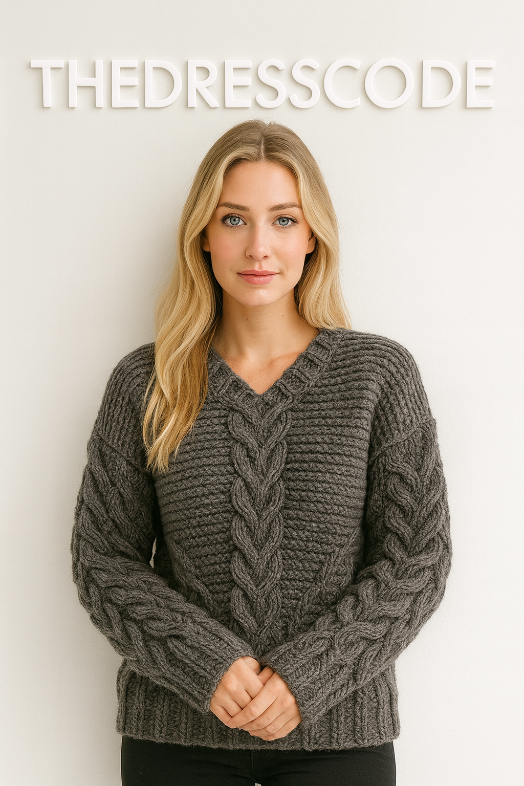 Дамски къс пуловер Front FW 2026-Thedresscode