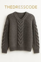 Дамски къс пуловер Front FW 2026-Thedresscode