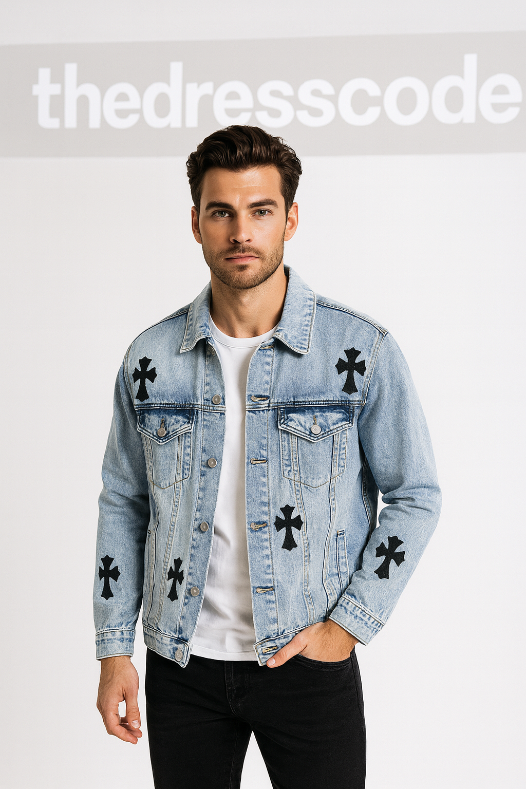 Мъжко дънково яке Cross Over SS26-Thedresscode