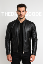Мъжко кожено яке Biker Style SS26-Thedresscode