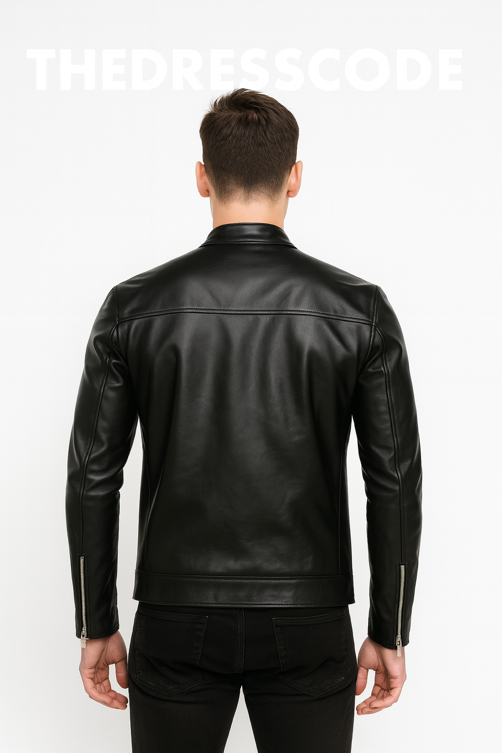 Мъжко кожено яке Biker Style SS26-Thedresscode