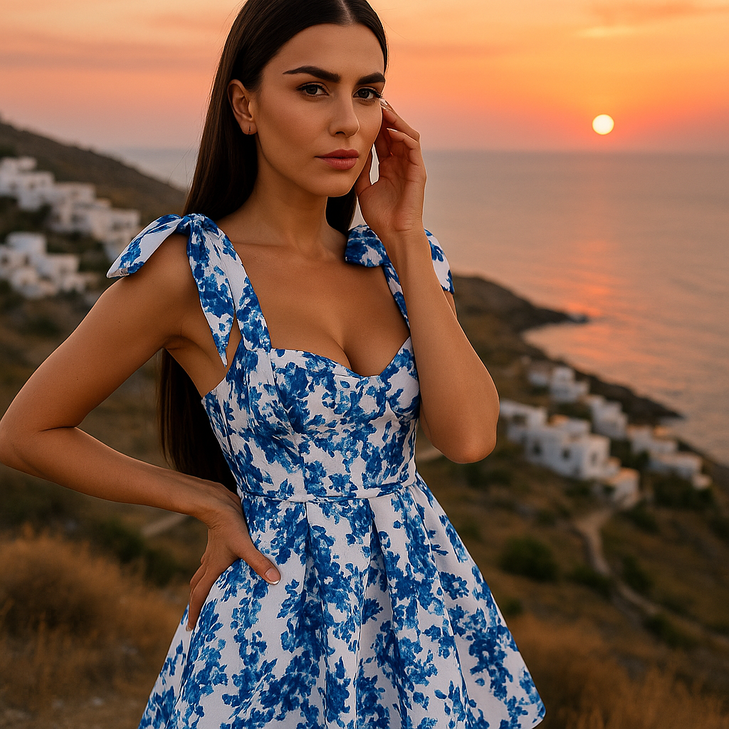 Дамска рокля Floral Symphony SS25-https://detail.1688.com/offer/859541717103.html?spm=a360q.8274423%2Fnew.goods.productimage-Thedresscode
