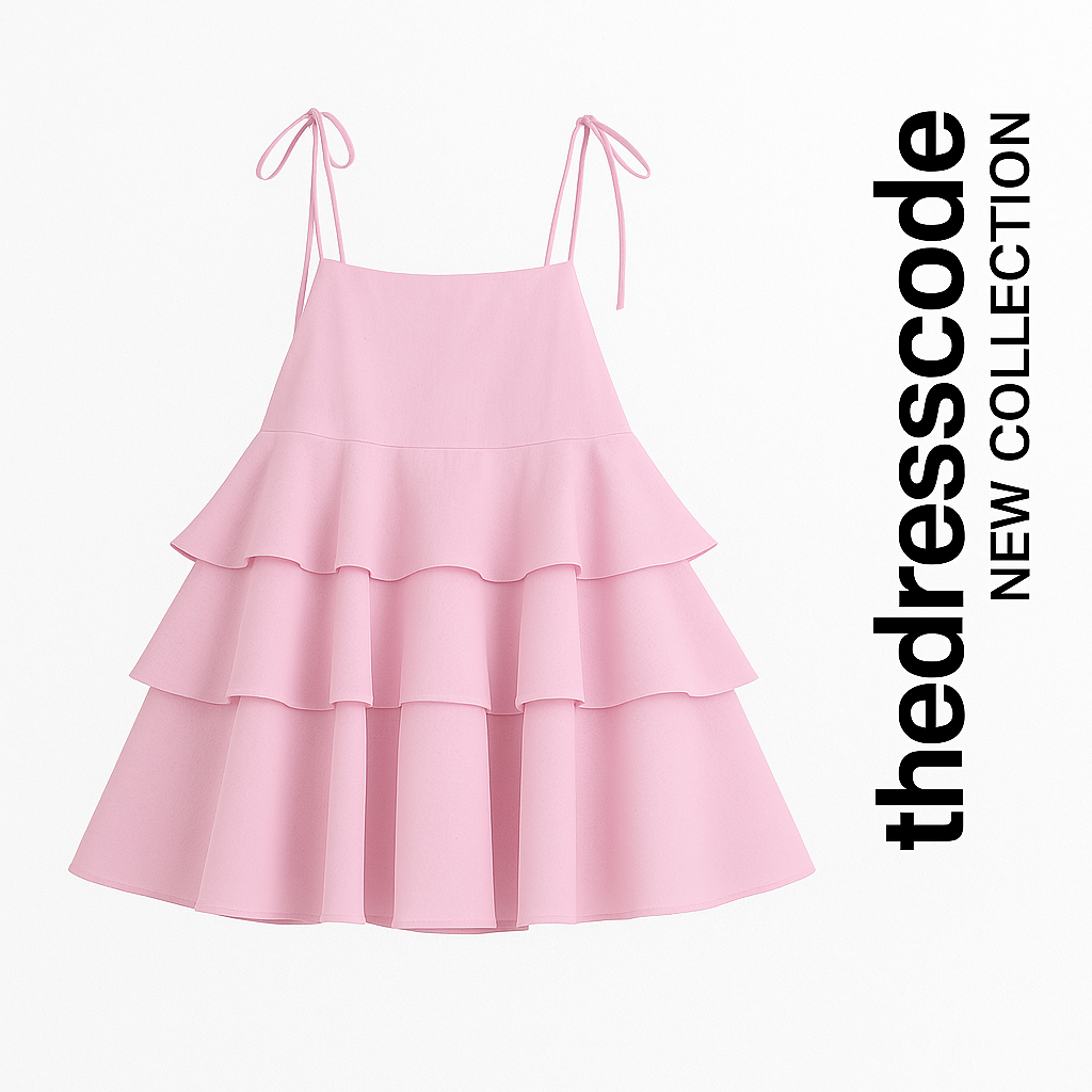 Дамска рокля Pink Cascade **SALE 25**-Thedresscode