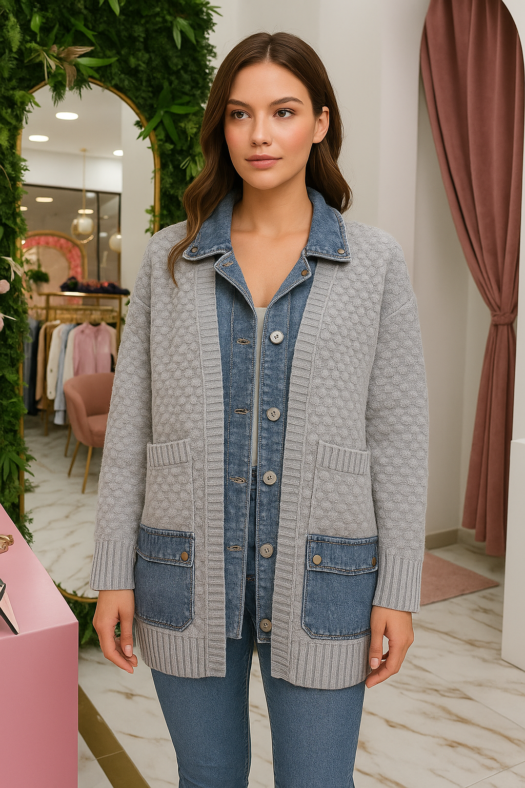 Дамска жилетка Denim FW 2026-Clothing-Thedresscode