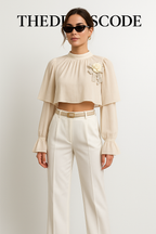 Дамска блуза Ivory Grace SS 2026-Thedresscode