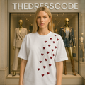 Дамска тениска Hearts FW 2026-Thedresscode